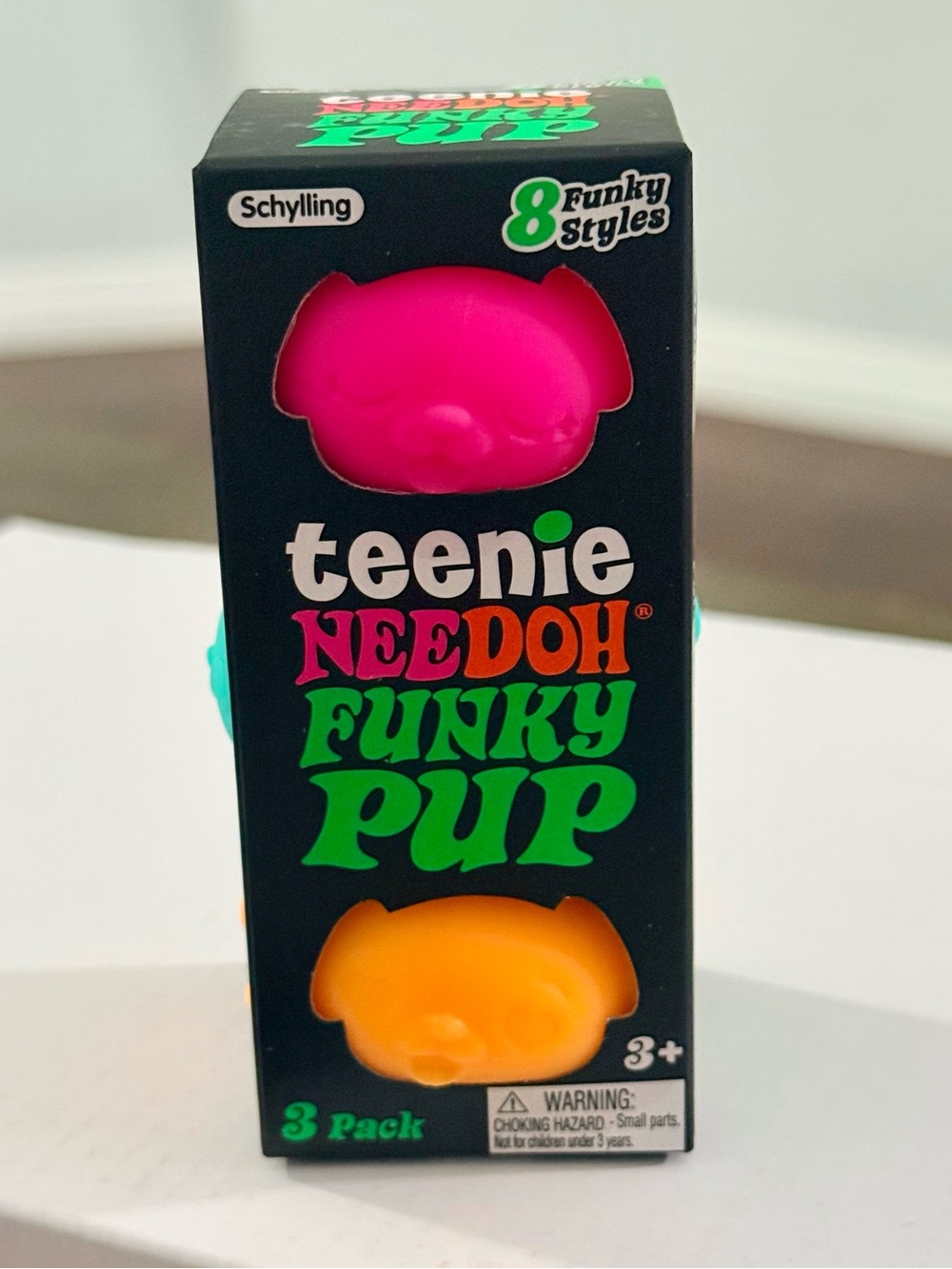 🆕 NeeDoh Funky Pup 3 Pack - PINK, TEAL, ORANGE NIB | Viral TikTok HTF 🔥